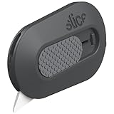 Slice Mini Box Cutter | Manual Retracting | Safe Ceramic Box Cutter Lasting 11x Longer than Metal | Box Opener | 1 Pack | Millennial Gray
