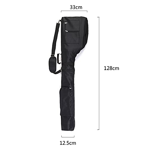 Golftasche Pencilbag, Golf Bag 128cm Golf Club Bag Nylon Umweltschutz Material Set Tasche Weiche Faltbare tragbare Golfzubehör (Color : B)