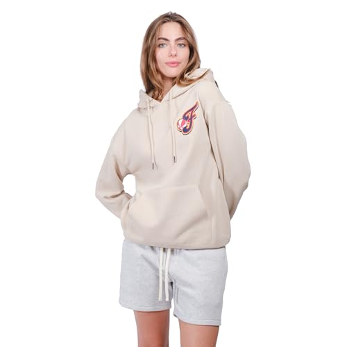 Ultra Game WNBA Official Womens Super Soft Fashion Hoodie Sweatshirt Indiana Fever Sand XX-Large