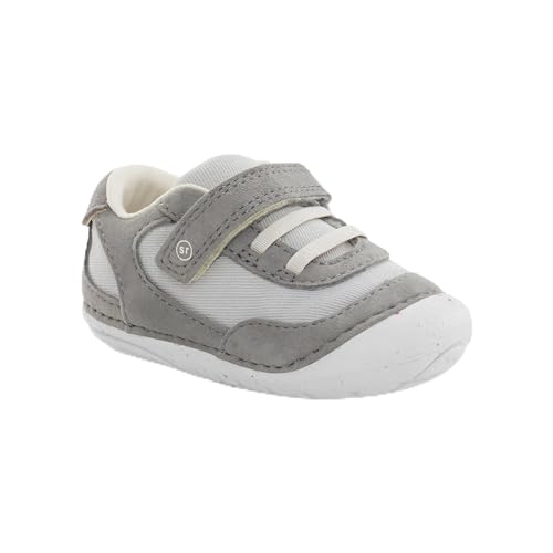 Stride Rite Baby SM Sprout Sneaker, Light Grey, 5 US Unisex Infant