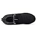 SHIBEVER Women's Snow Boots Winter: Fur Lined Slip-On Waterproof Ankle Booties Anti-Slip Comfortable Warm Women Shoes Black Size 7.5