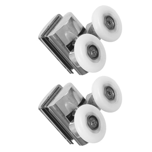 Ruedas para mampara de ducha de baño silenciosas para puertas de vidrio templado 2