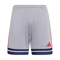 adidas Men/'s SQUADRA25 Short, Glory Grey/Team Navy Blue 2/Pure Ruby, XXL