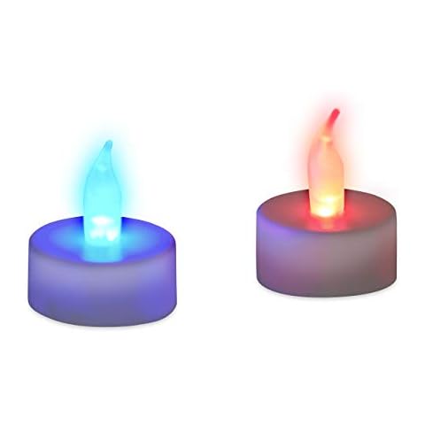 Relaxdays LED Tealight Candles Set of 2 Cover