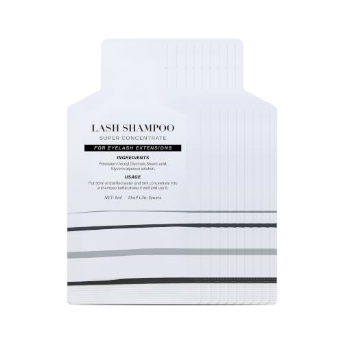 GLAMLASH Ricarica Shampoo per Estensione Ciglia - 10 Bustine da 5 ml