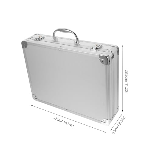 Gadpiparty Aluminum Alloy Tool Box Shockproof Design Multi-functional Storage Case for Tools and Gadgets Portable Handheld Briefcase for Professionals and Enthusiasts2