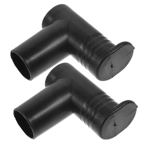 Alipis Conector De Tendedero Ángulo Recto De Plástico Negro, Uniones para Percheros, Accesorio De Repuesto para Barra De Secado, Adecuado para Ropa Interior y Exterior, Pack 2 Unidades