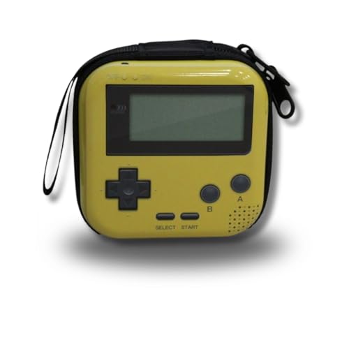 Estojo Metálico Portátil para Fones de Ouvido com Zíper e Alça – Design Gamer Retrô