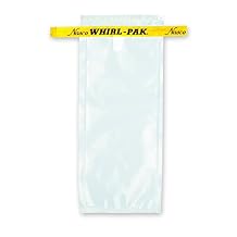 Nasco Whirl-Pak B00679WA Sample Bag, 185mm L x 75mm W, 0.057mm Thickness, 118ml Capacity Box of 500