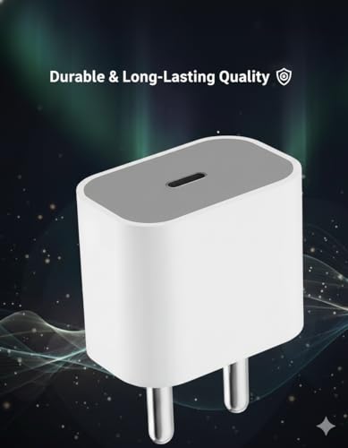 Image of 20W USB-C Fast Adapter for iPhone 16 /15 /14 /13 /12 /11 Series | Original Type-C PD 3.0 | BIS Certified | Original Charging Speed | Support Upto 27W