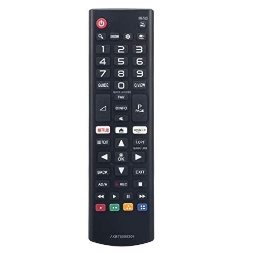AKB75095304 Telecomando di ricambio per LG TV 32LK6190PLA 43LK6200PLD 49LK6000PLF 49LK6200PLD OLED65C8PTA OLED65C8YVA 43UK6950PLB 50UK6710PLB 55UK6550PLD 55UK6750PLD 49SK8000PVA 65SK8000PTA65UK7700PTA