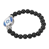 Pulsera de cuentas para hombre: la pulsera garantiza un ajuste cómodo, al tiempo que mantiene su color vibrante con el tiempo, pulsera de bandera de . uu. hecha a mano