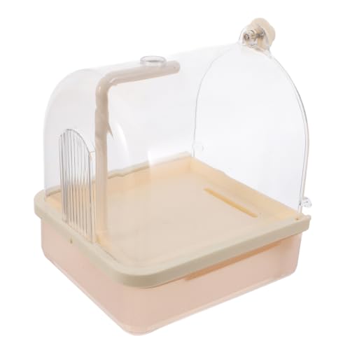 SUPVOX Parrot Bird Bath Automatic Bathing Feature Bird Bathtub for Cage Parrot Washing Basin