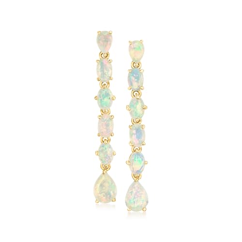 Ross-Simons Opal Linear Drop Earrings in...