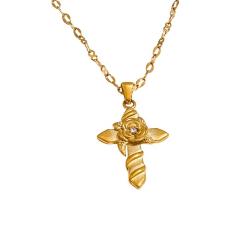 Bijoux de mode en pendentif en forme de croix acier inoxydable anti ternissement