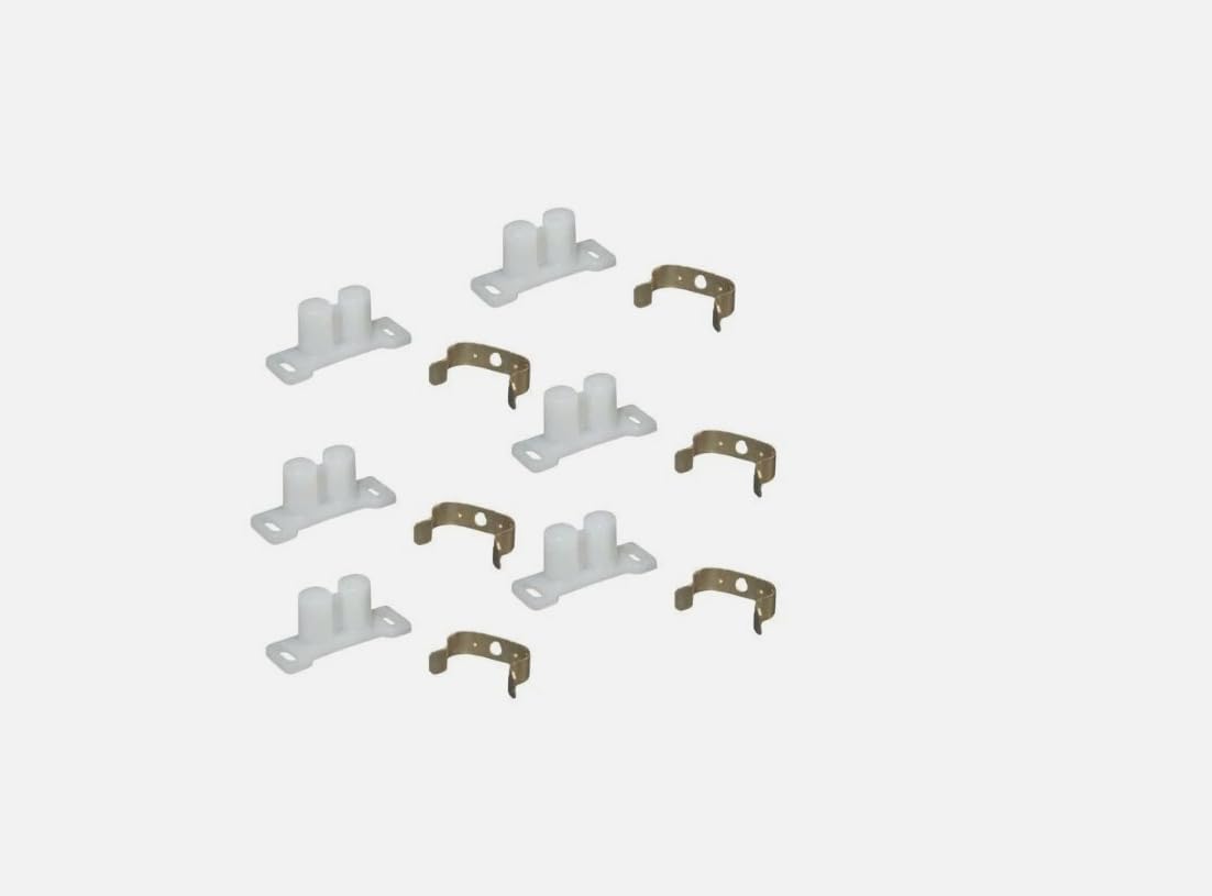 MUSM RV H215 Double Barrel Friction Catch with Metal Clip - 6 Pack