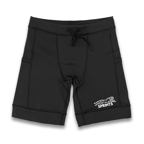 Sprints Men’s Flexion 8" Compression Shorts with Pockets