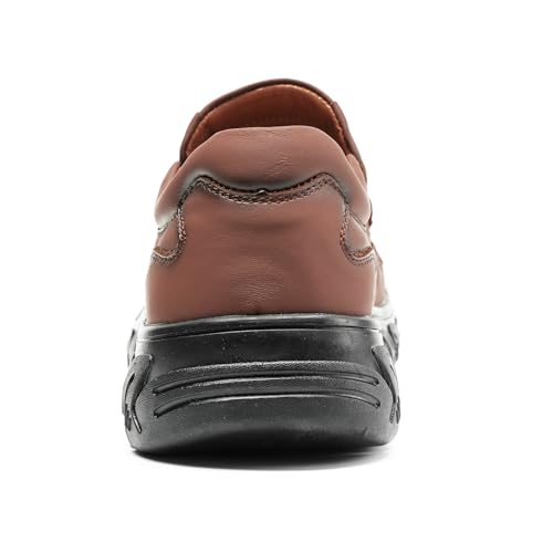 Men's Slip On Casual Loafers Classic Outdoor Leather Walking Hiking Dress Shoes Comfortable for Work Office Shoes Daily Soft3