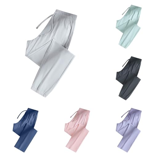 Image of Casual Pants for Women Over 50 Ultra Stretch Breathable Casual | Pant Quick Drying Ice Silk Trousers