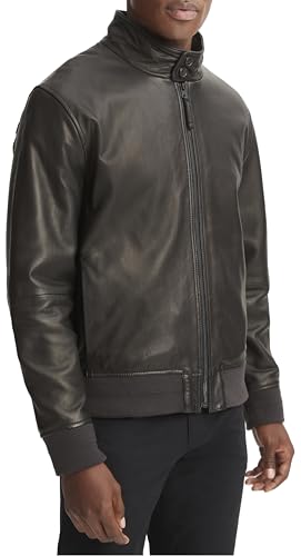 Vince Men's Harrington Leather Bomber2