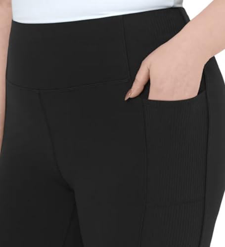 Mondetta Women's High Rise Ribbed Panel Legging3