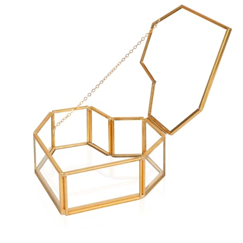 Heart-Shaped Glass Jewelry Box