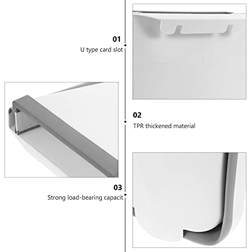 Jojofuny 101NFFSI380829LN2ZIF Gallon Kitchen Compost Bin Hanging Foldable Trash Can White Mounted Counter Waste Bin Kitchen Sealed Hanging Trash Can thumb #2