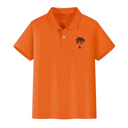 School Uniform Polo Shirts for Boys Girls Palm Tree Aesthetic Tops Teen Short Sleeve Pique Polo Shirts Collared4