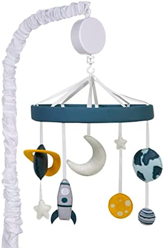 Trend Lab Galaxy Baby Crib Mobile with Music, Crib Mobile Arm Fits Standard Crib Rails