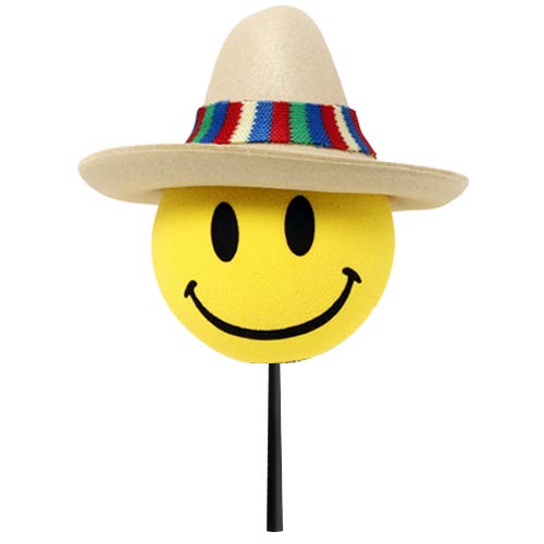Happy Amigo Mexican Sombrero Hat Car, Truck, SUV Antenna Topper Auto Accessory - Fits Thin Style Antenna