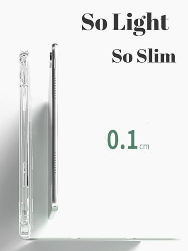 NESLIN Cover Compatible with Huawei MatePad/Matepad Air 11.5"2023 Case with Pencil Holder, Slim Lightweight TPU Shockproof Cover Clear Back Shell Protective for Huawei MatePad 11.5" 2023 (Black)