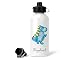 SB46B Gourde personnalisable Dinosaure Bleu, cadeau personnalisé, gourde personnalisée, cadeau enfant, gourde fille, gourde garçon, gourde personnalisée enfant