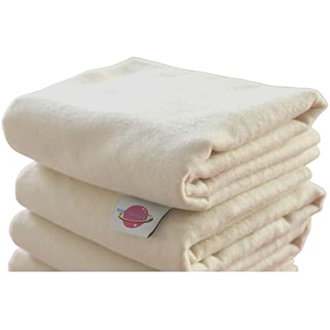 babymajawelt Baby Windeln Moltontücher Babytücher Pflege weiß/bunt 80x80cm 5er Set Super Soft (Natur 2er Set) Cover