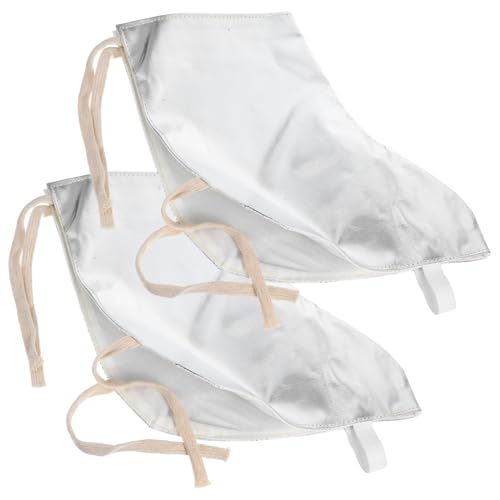 Unomor 1 Pair Welding Shoes Covers Welder Boot Protective Covers Aluminum Foil Foot Protector Heat Shield Material Welder Supplies