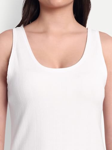 Image of ELEG & STILANCE Women's Thermal Inner Sleeveless Sando Winter Slip Combo Gery & White, Size (32 Till 44)