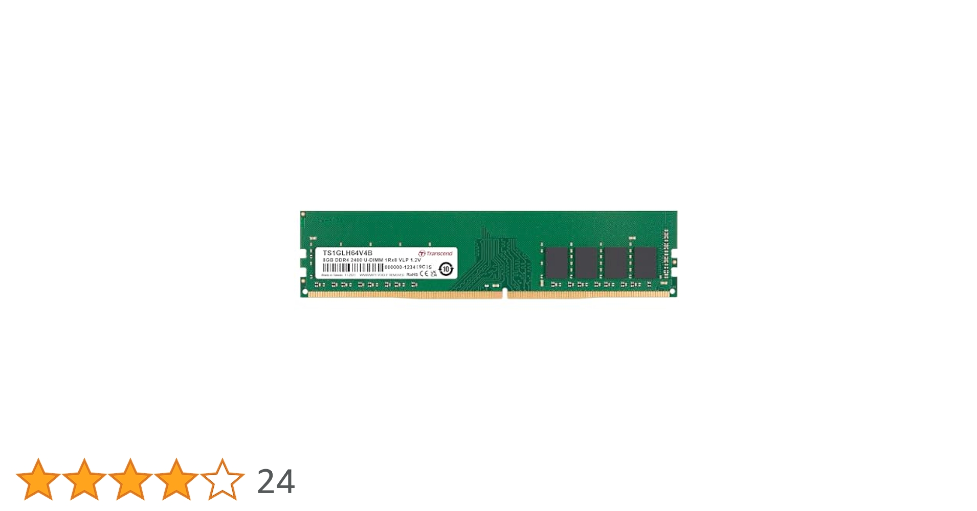 Amazon | Transcend デスクトップPC用 PC4-19200(DDR4-2400) 8GB
