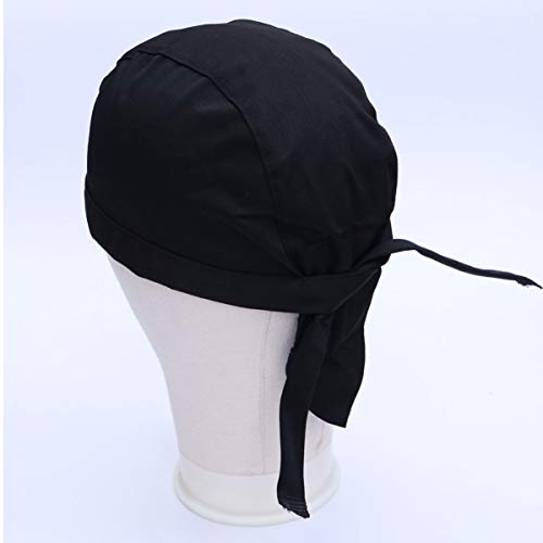 Kichvoe Chapéu de Chef Gorro de Chef Gravata para Trás Chapéu de Chapéu de Padeiro Bonés de Chef Tur