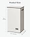 SOLEDI Clothes Hamper with Lid - 100L XL - Large Laundry Basket with Removable Bag, Collapsible Laundry Baskets, Convenient Storage - Hampers for Laundry for Bedroom, Bathroom, Closet, Dorm, Off-White