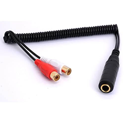 Tomost Coiled 6.35mm to 2RCA Cable Adapter - Image 2