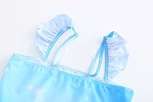 Image of Akokvlar Two Pieces Swimsuit Mermaid Bikinis Tankini Bathing Suit for Little Girls
