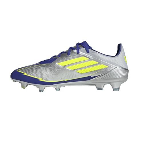 adidas Mens F50 Pro Messi Firm Ground Soccer Cleats - Silver, Yellow3