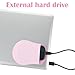 Elegaperm 2pcs Laptop Mouse Holder, Mouse Holder for Laptop Simple Appearance, Lightweight Mouses Pouch for Laptops, Wireless Mouses Holders Strong Adhesive for Tablet, Laptops(Pink)