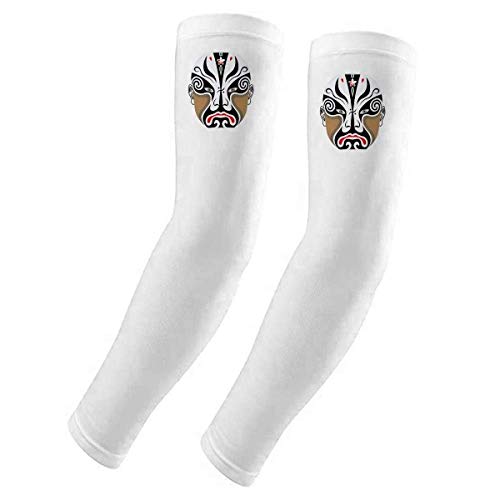 Gants de protection UV opéra imprimé haut de gamme en tissu respirant