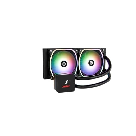 ENERMAX AQUAFUSION II 240mm ARGB AIO CPU Wasserkühlung|Dual Chamber|TDP 350W+|Intel LGA 1851/1700/115x/2066|AMD AM5/AM4 |Digital Anzeige |2x SquA RGB ADV 120 PWM Lüfter |ELC-AQFS240-SQA