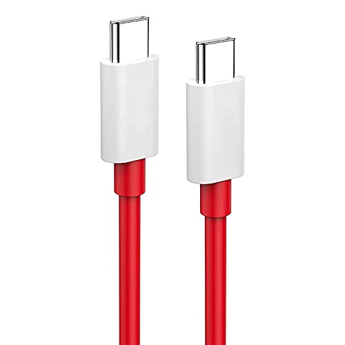CROSSVOLT USB C to USB C Cable 1 mtr Type-C Charger Warp Charge Dash Charge USB C Cable 65W 6.5A USB-C Long Super Fast Charging Cord Compatible with Pro Air 4 OnePlus 9 8T 8 Pro 7T