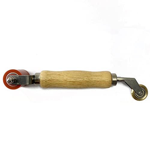 NAUDILIFE Combo Seam Rollers of 40mm Silicone Seam Roller with 6mm Brass Detail Penny Roller for PVC/TPO/EPDM Single Ply Roofing and Tape Hot Air Tools Overlap Welding