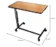 Identités Simplex Betttisch, feste Tischplatte für Fütterer, Rollen mit Bremsen, einfache Einstellung, ideal für Bett und Sessel, Tischplatte 76,3 x 38,3 cm