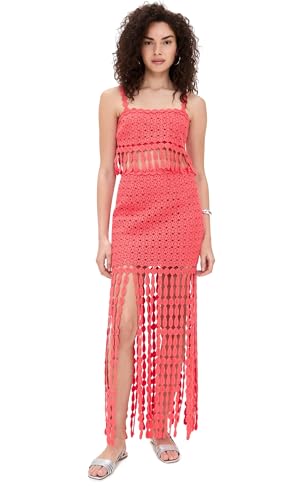 Saylor Women's Elie Fringe Embroidery Skirt Set