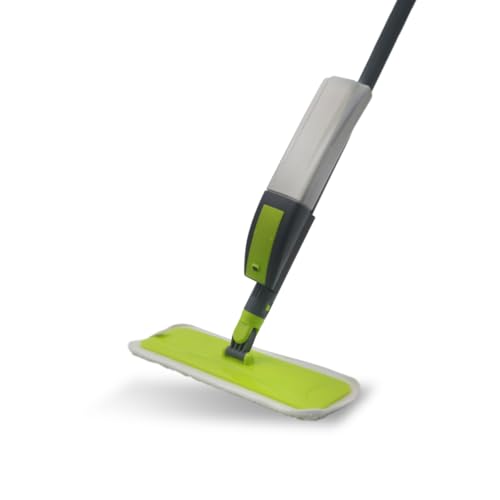 Royalford Microfiber Spray Mop- RF12262GR for Dry and Wet Cleaning Removable and Washable Head Refillable Sprayer Bottle 400 ml