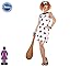 Atosa-53884 Atosa-53884-Disfraz Cavernicola-Adulto M a L-Mujer, Color blanco (53884